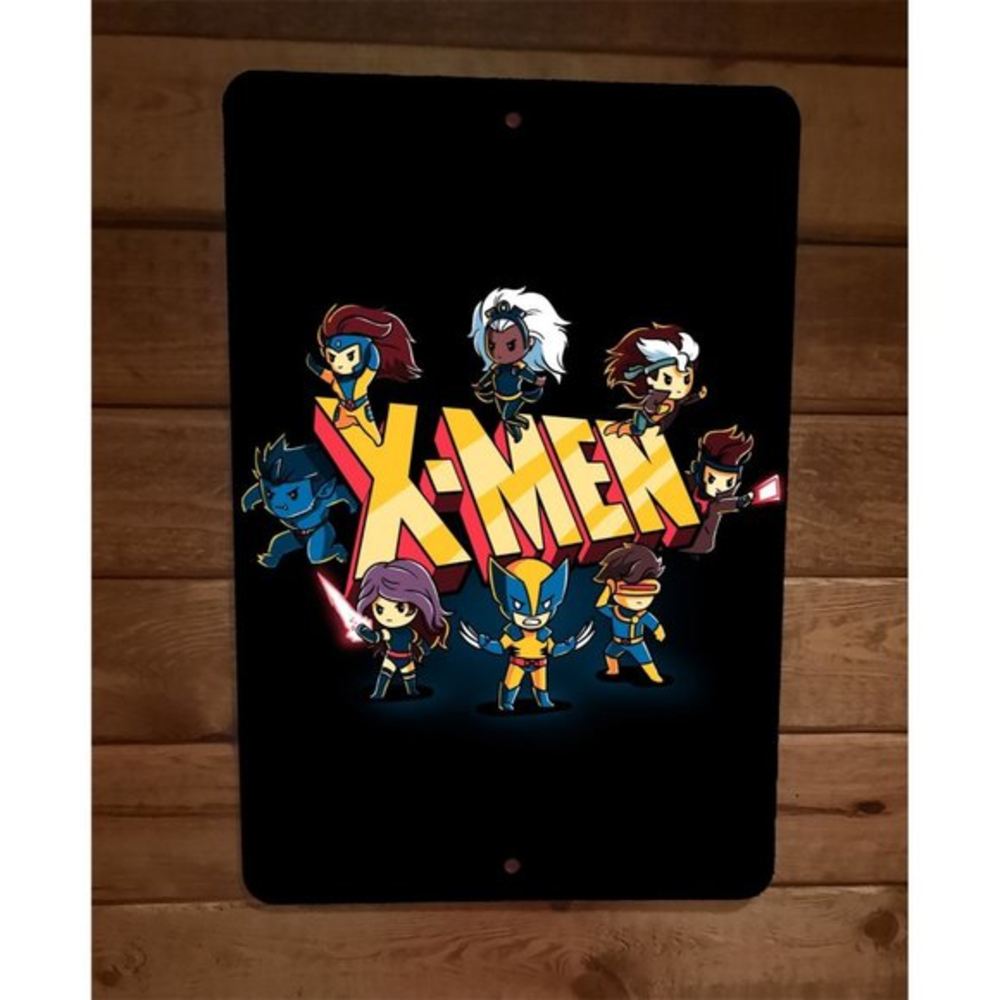Storm Wolverine Rogue Cyclops X Men  8x12‎ Metal Wall Sign Poster Marvel Comics